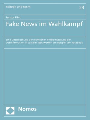 cover image of Fake News im Wahlkampf